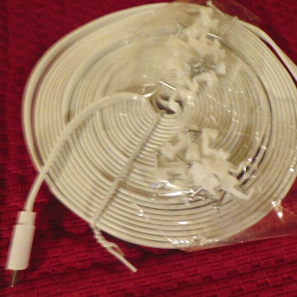 NEW - TWO -   20 FT. FLAT POWER EXTENSION DATA SYNC  CORD still in PACKAGE - Picture 1 of 6